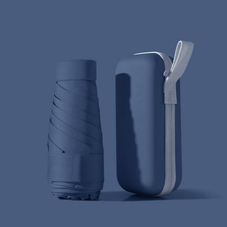 Compacte Reisparaplu 100 cm met Waterdichte Hardcase Opberghoes voor in Handtas Rugzak Koffer Onderweg | Sulvida