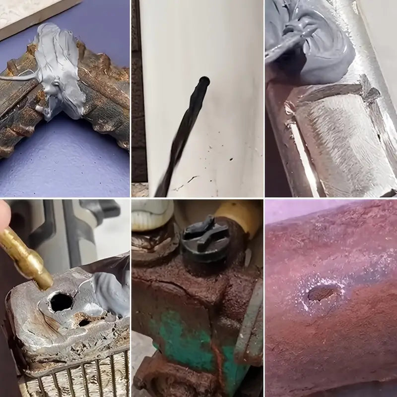 Metaallijm Set van 2 Tubes Sterke Hechting Reparatie Zonder Lassen Dichten Lekken Metaal Verbinden Lijmen | Sulvida