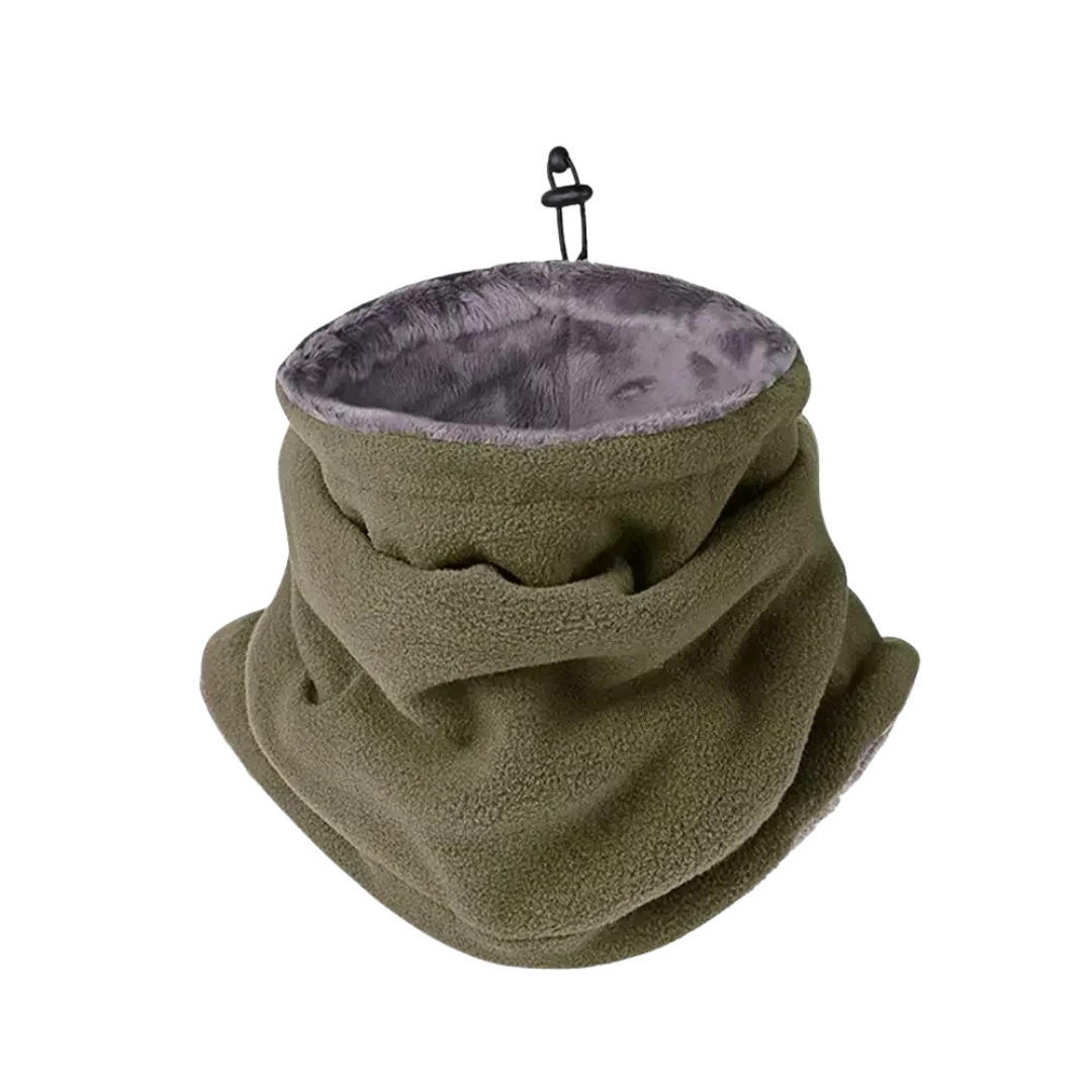 Fleece nekwarmer met trekkoord winteraccessoire multifunctioneel windstopper outdoor unisex sportief | Sulvida