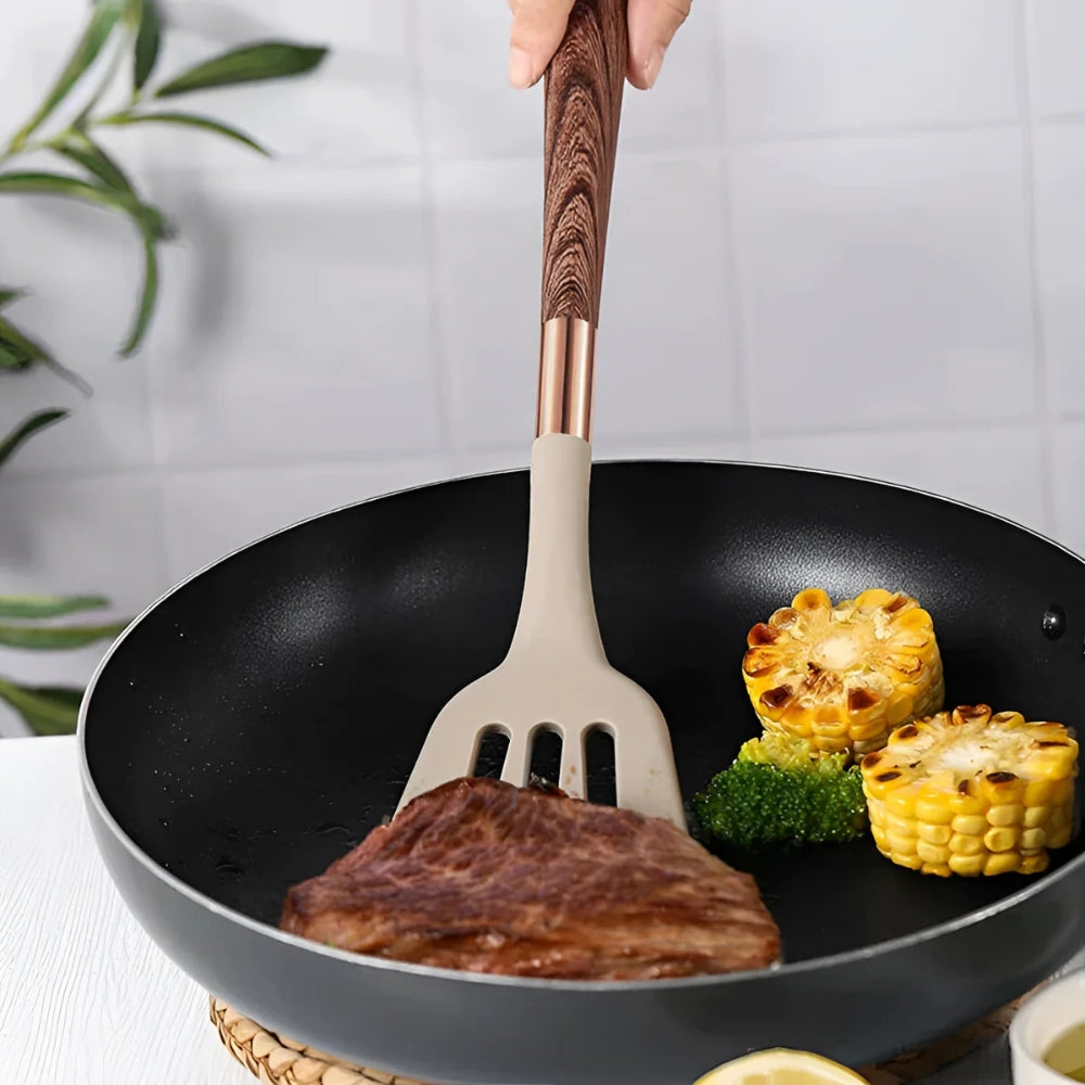 Siliconen Keukengerei Set 10-delig Hittebestendig Kookgereedschap Ergonomisch Handvat voor Modern Koken | Sulvida