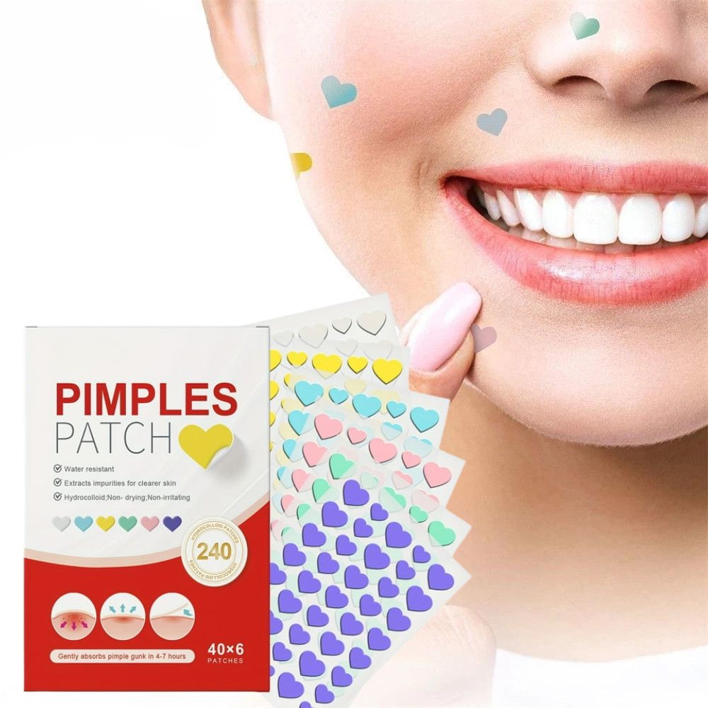 Puistjespleister hartjes en sterretjes design 240 stuks hydrocolloid acnebehandeling gezichtsverzorging | Sulvida