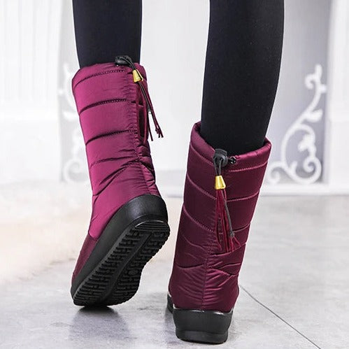 Gevoerde Winterlaarzen Dames met Antislip Zool en Kunstbont Voering voor Koude Dagen Warme Winterschoenen | Sulvida