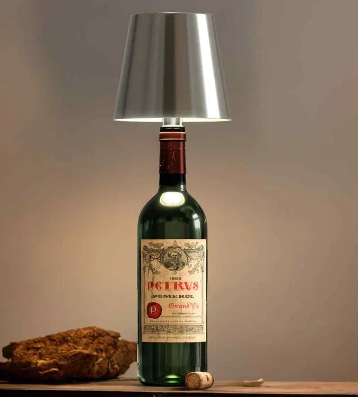 Oplaadbare Draadloze Flessenlamp met Touch Dimbaar Warm Wit LED-Licht – Decoratieve Tafellamp Sfeerverlichting voor Binnen en Buiten Terras Camping | Sulvida