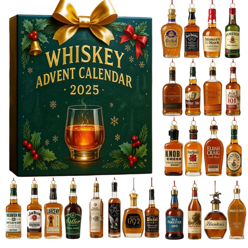 Adventskalender met 24 Minidrankjes Bier Whisky Aftellen naar Kerst Feestdagen Cadeauset Volwassenen | Sulvida