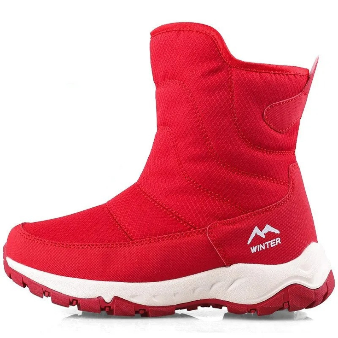 Waterdichte dames winterlaarzen met antislip zool warme voering sneeuw winterwandelen outdoor comfort | Sulvida