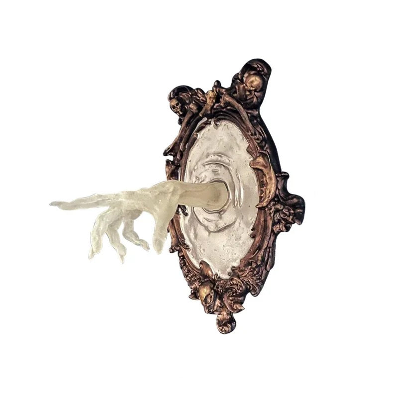 Gothische Wandsculptuur met Spookachtige Hand Hars Decoratie voor Spannende Sfeer Halloween Interieur | Sulvida