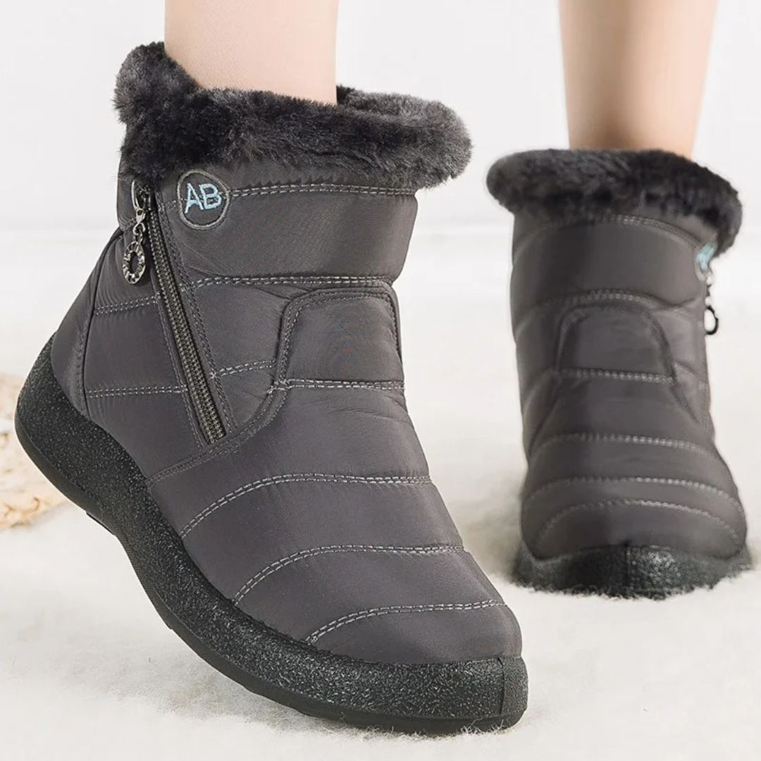Waterdichte Dameslaarzen met Zachte Pluche Voering en Antislip Rubberzool Winterschoenen Dames Snowboots | Sulvida
