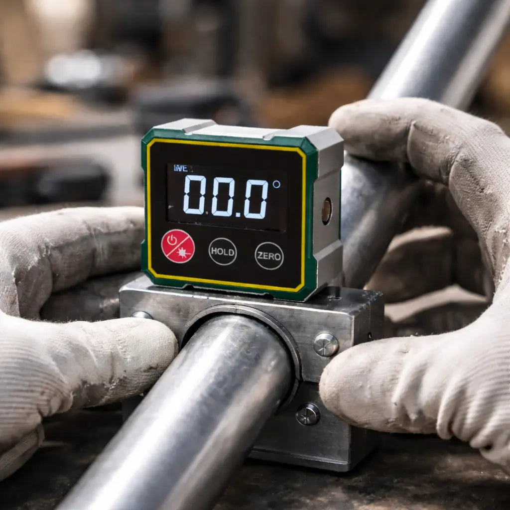 Digitale Laser Waterpas met Hoekmeter Groen of Rood Laserlicht voor Nauwkeurige Metingen en Afstelling | Sulvida
