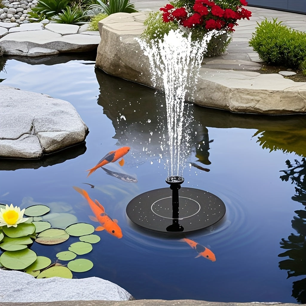 Fontaine solaire avec 6 types de jets, décoration flottante pour bassin, jardin et terrasse | Sulvida