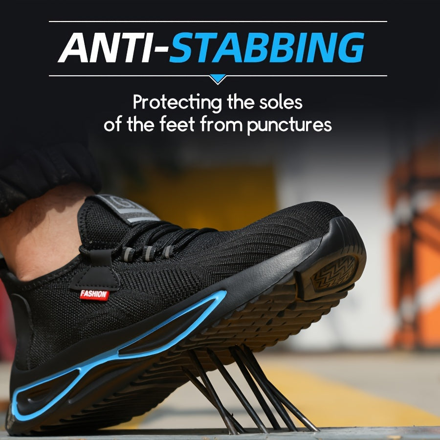 Lichtgewicht Werkschoenen voor Heren met Stalen Neus en Ademend Mesh – Antislip Veiligheidsschoenen | Sulvida