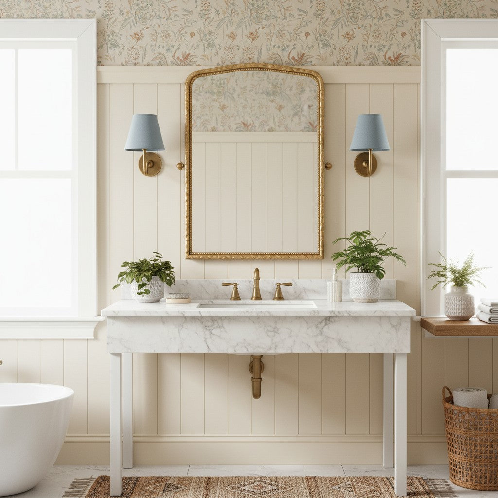 Wandlamp Linnen Kap Messing Armatuur Plissé of Glad Stof E12 Fitting Hardwired Decoratieve Verlichting | Sulvida