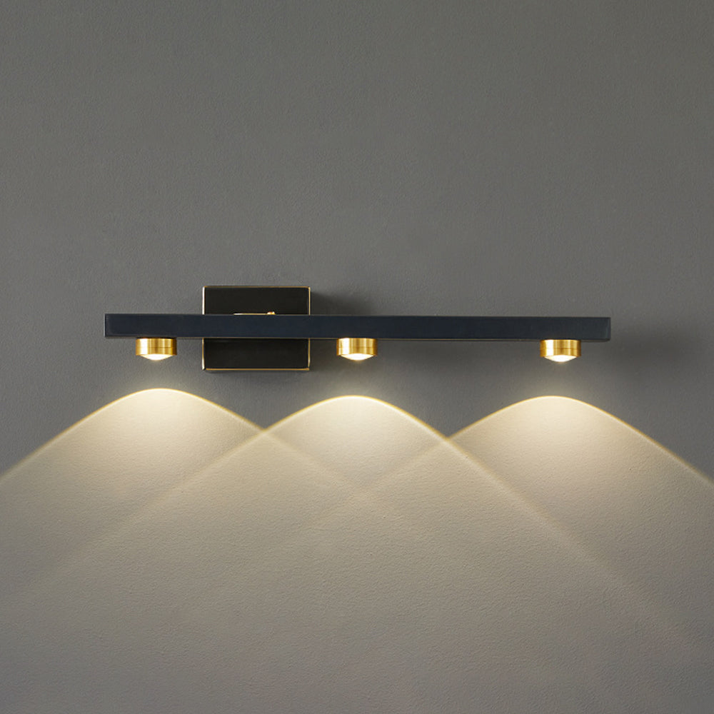 Moderne LED Wandlamp Metaal Spiegel Verlichting Zwart Goud Badkamer Slaapkamer Woonkamer 2-8 Lichtpunten | Sulvida