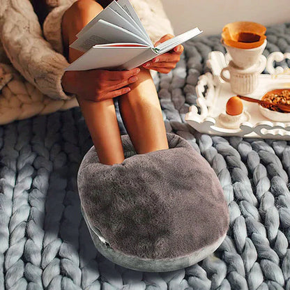 Elektrische XL Voetenwarmer Verwarmbare Pantoffels met Instelbare Temperatuur Wasbare Voering Thuiscomfort | Sulvida