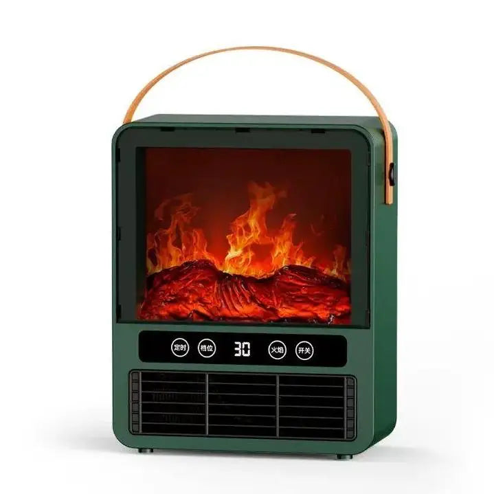 Compacte Elektrische Kachel met 3D Vlameffect en Natuurlijk Vuurgeluid voor Sfeervolle Warmte in Huis | Sulvida