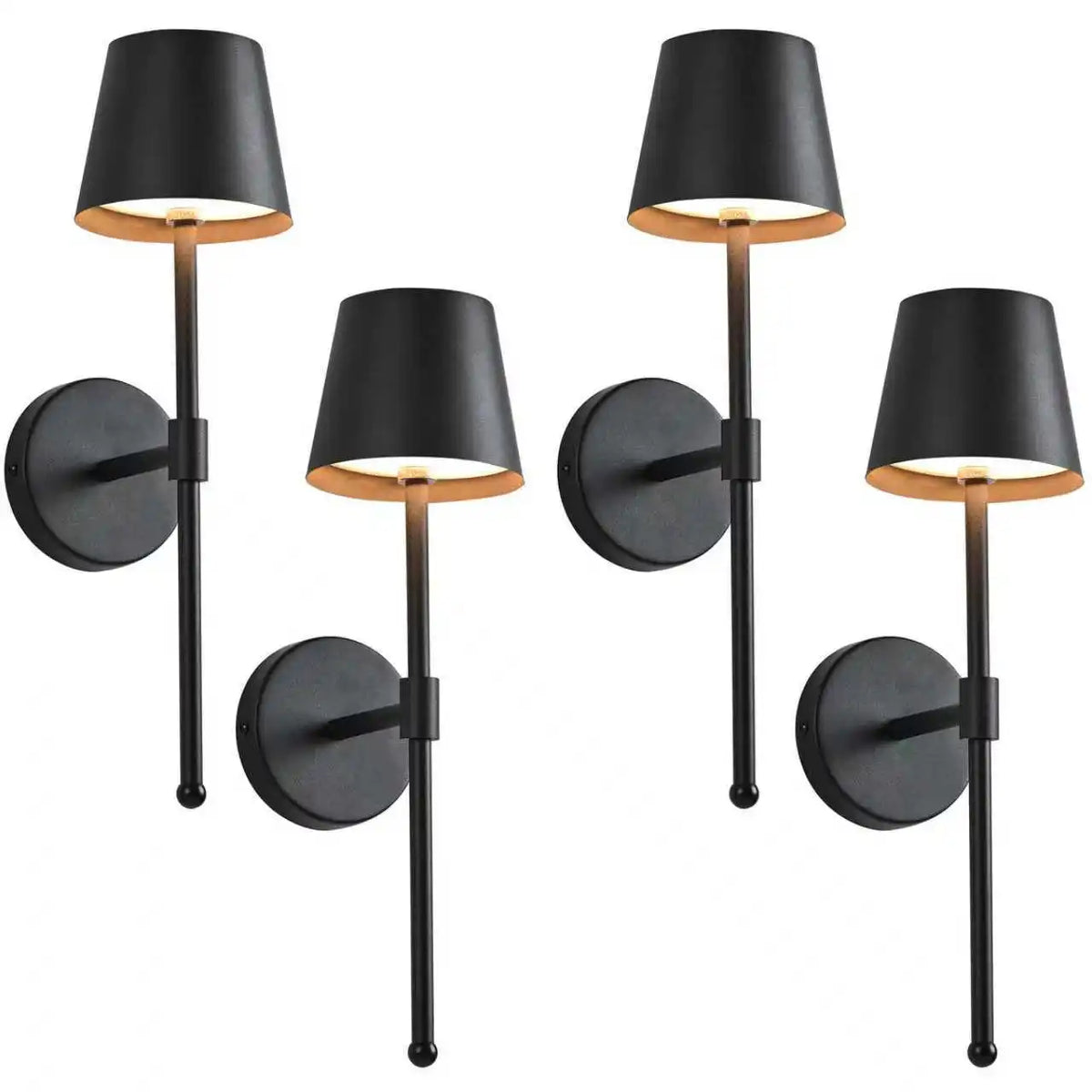 Oplaadbare LED-wandlamp set met afstandsbediening dimbaar sfeerverlichting woonkamer slaapkamer gang | Sulvida