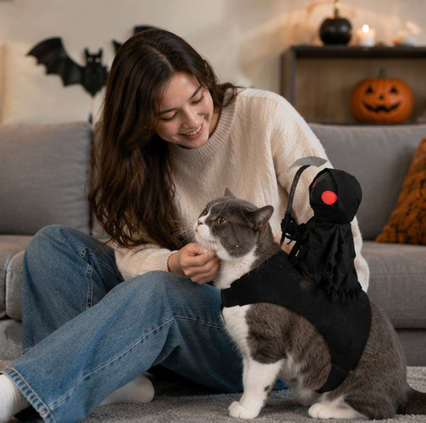 Huisdier Ridder Kostuum Halloween – Grappig Verkleedpak voor Hond en Kat met Capuchon en Middeleeuwse Krijgerslook | Sulvida