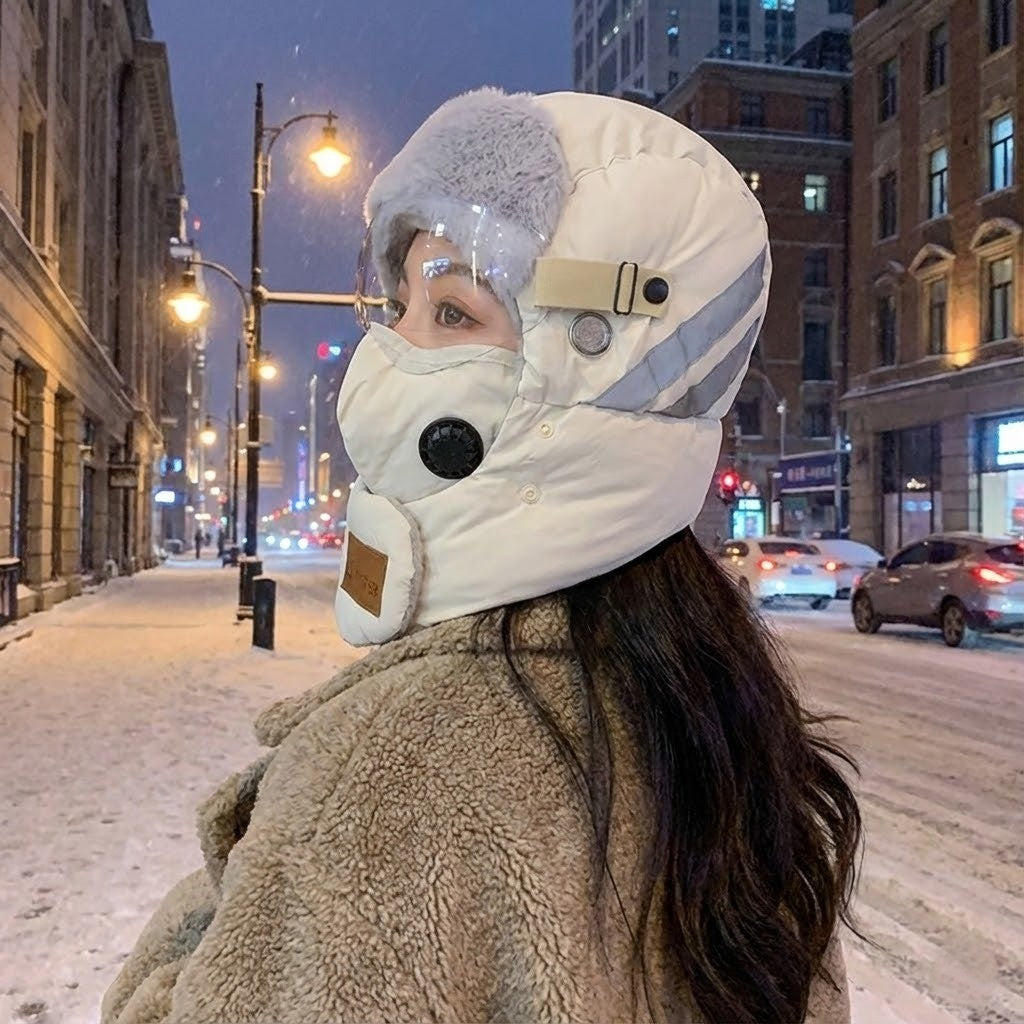 Thermische Wintermuts Volledige Gezichtsbescherming Afneembaar Masker Wandelen Fietsen Winddicht Ski | Sulvida