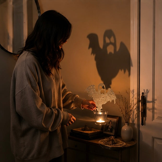 Kandelaar Metaal Zwart Sculptuur Halloween Decoratie Tafelkandelaar Sfeerlicht Woonkamer Sfeerverlichting | Sulvida