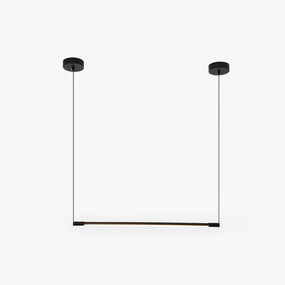 Lineaire Hanglamp Zwart Metaal Acryl LED voor Eetkamer Woonkamer Slaapkamer Dimbaar Modern Strak Design | Sulvida