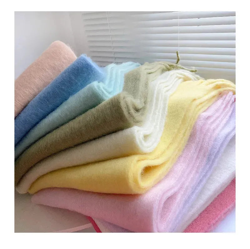 Écharpe en cachemire de 240 cm de long, douce et chaude, pour l’hiver, en plusieurs coloris, accessoire de luxe pour le cou, élégant, pour femme et homme | Sulvida