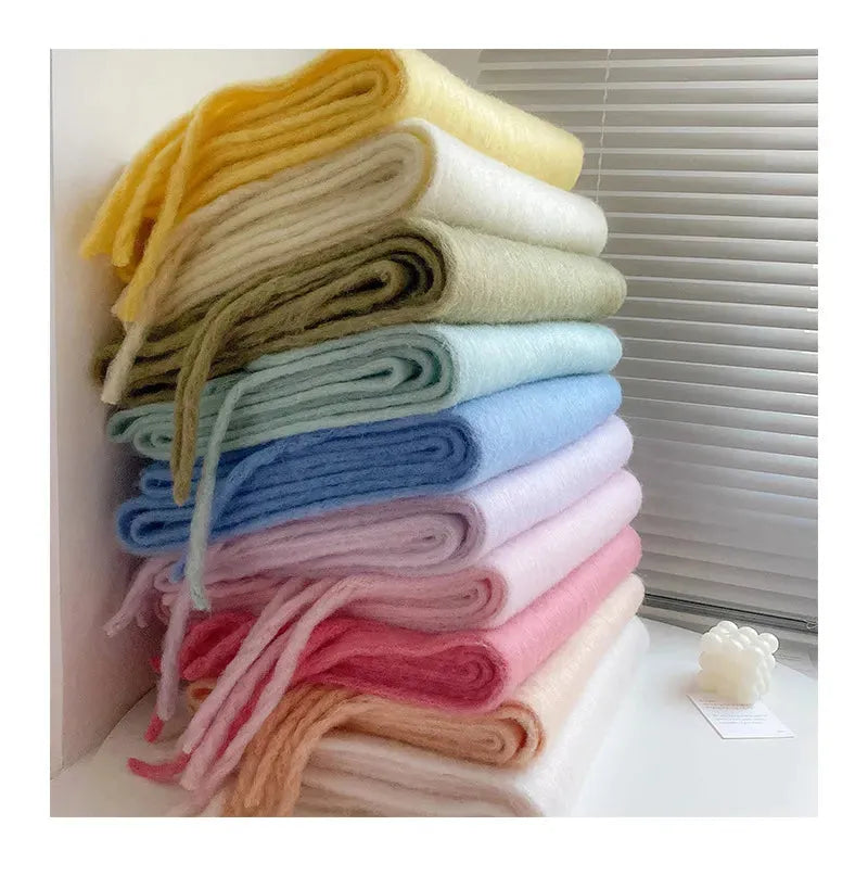 Écharpe en cachemire de 240 cm de long, douce et chaude, pour l’hiver, en plusieurs coloris, accessoire de luxe pour le cou, élégant, pour femme et homme | Sulvida