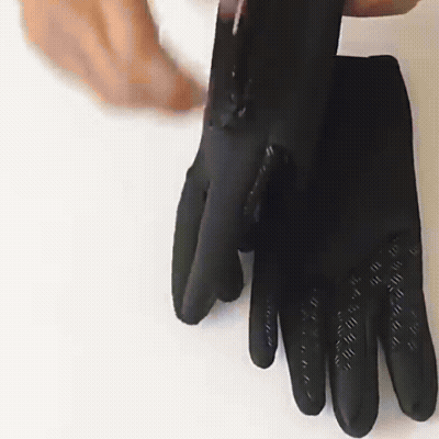 Verwarmde Winterhandschoenen Touchscreen Winddicht Antislip Thermo Outdoor Sporthandschoenen Ski Zwart | Sulvida