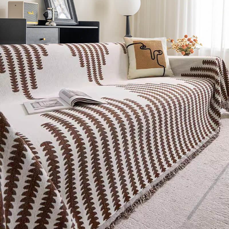 Chenille Bankdeken Dubbelzijdig Krasbestendig Jaarrond Bankovertrek Woonkamer Meubelbescherming Sofa | Sulvida