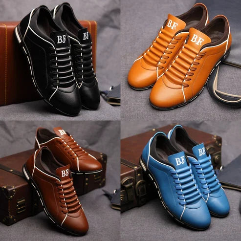 Herensneakers Casual met Lage Vetermodel Comfortabel Stoer Sportieve Wandelschoenen Dagelijks Gebruik Diverse Kleuren PU Leer | Sulvida