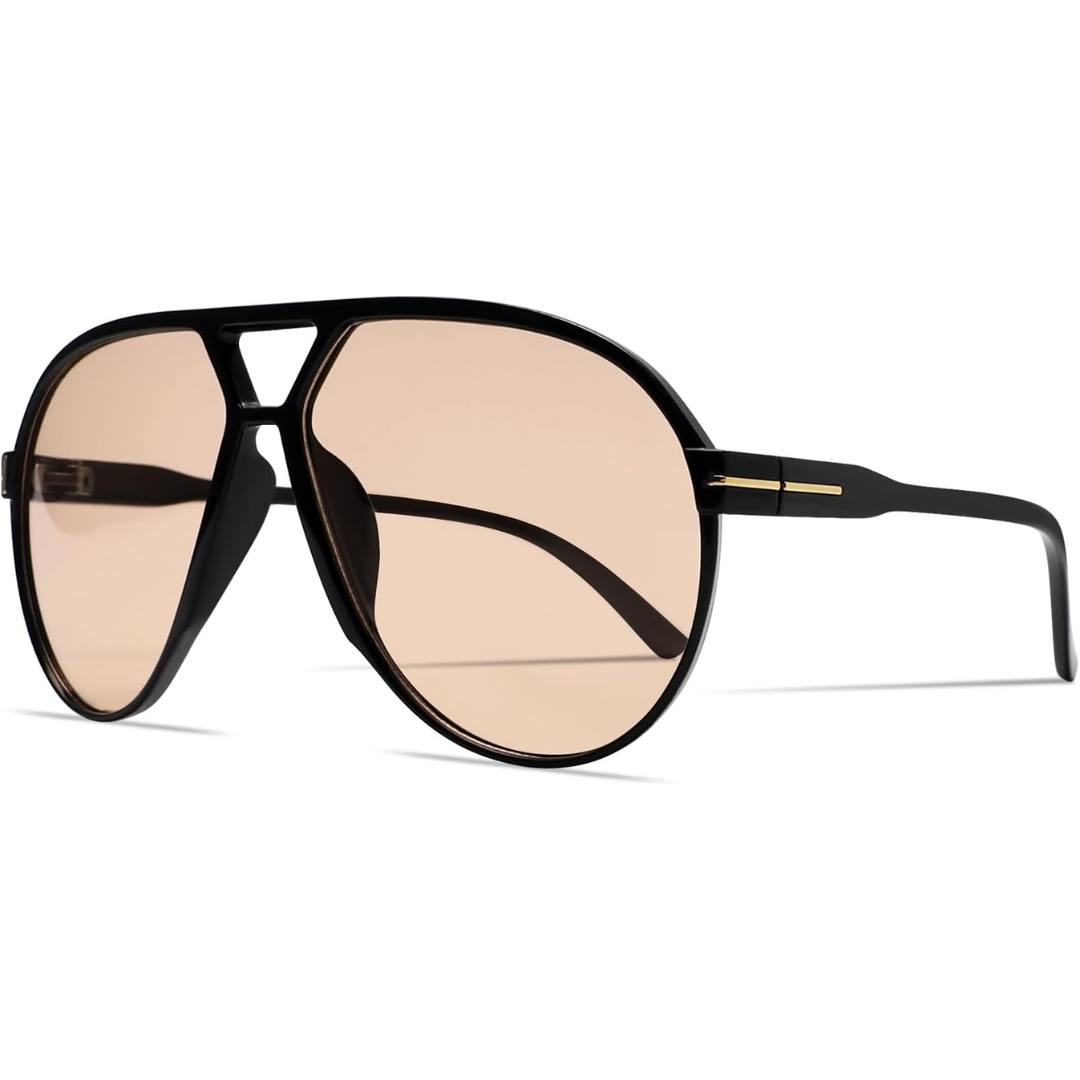 Pilotenbril Oversized Retro Vierkant Metalen Frame UV400 Bescherming Unisex Stijlvol Accessoire Zonnebril | Sulvida