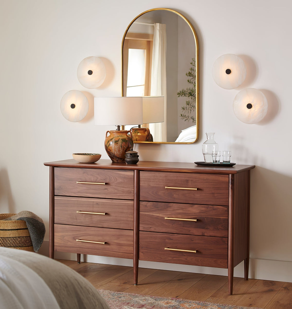 Plafondlamp Albast LED Messing Zwart Wit Modern Design Geïntegreerde Verlichting Woonkamer Slaapkamer | Sulvida