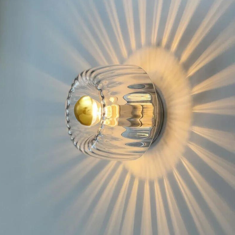 Wandlamp met glazen bol modern design verlichtingsarmatuur interieurverlichting woonkamer gang slaapkamer | Sulvida