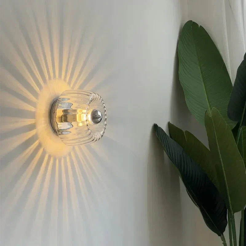 Wandlamp met glazen bol modern design verlichtingsarmatuur interieurverlichting woonkamer gang slaapkamer | Sulvida