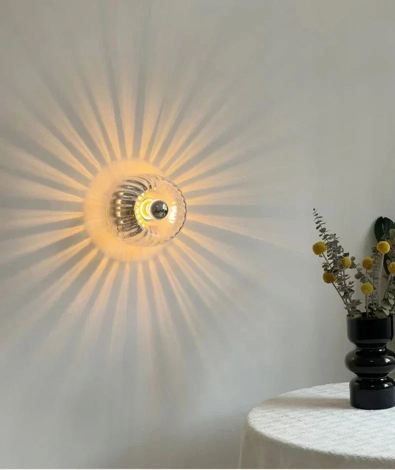 Wandlamp met glazen bol modern design verlichtingsarmatuur interieurverlichting woonkamer gang slaapkamer | Sulvida