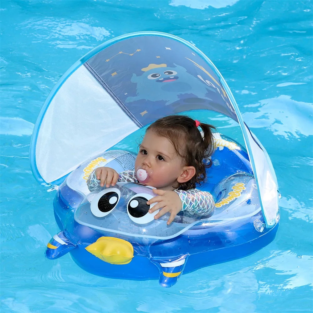 Baby Zwemring 6-36 Maanden Veilig Zwemhulp PVC Verstelbaar Drijfring Zwembad Bad Speelgoed Peuter Kinderzwemmen | Sulvida