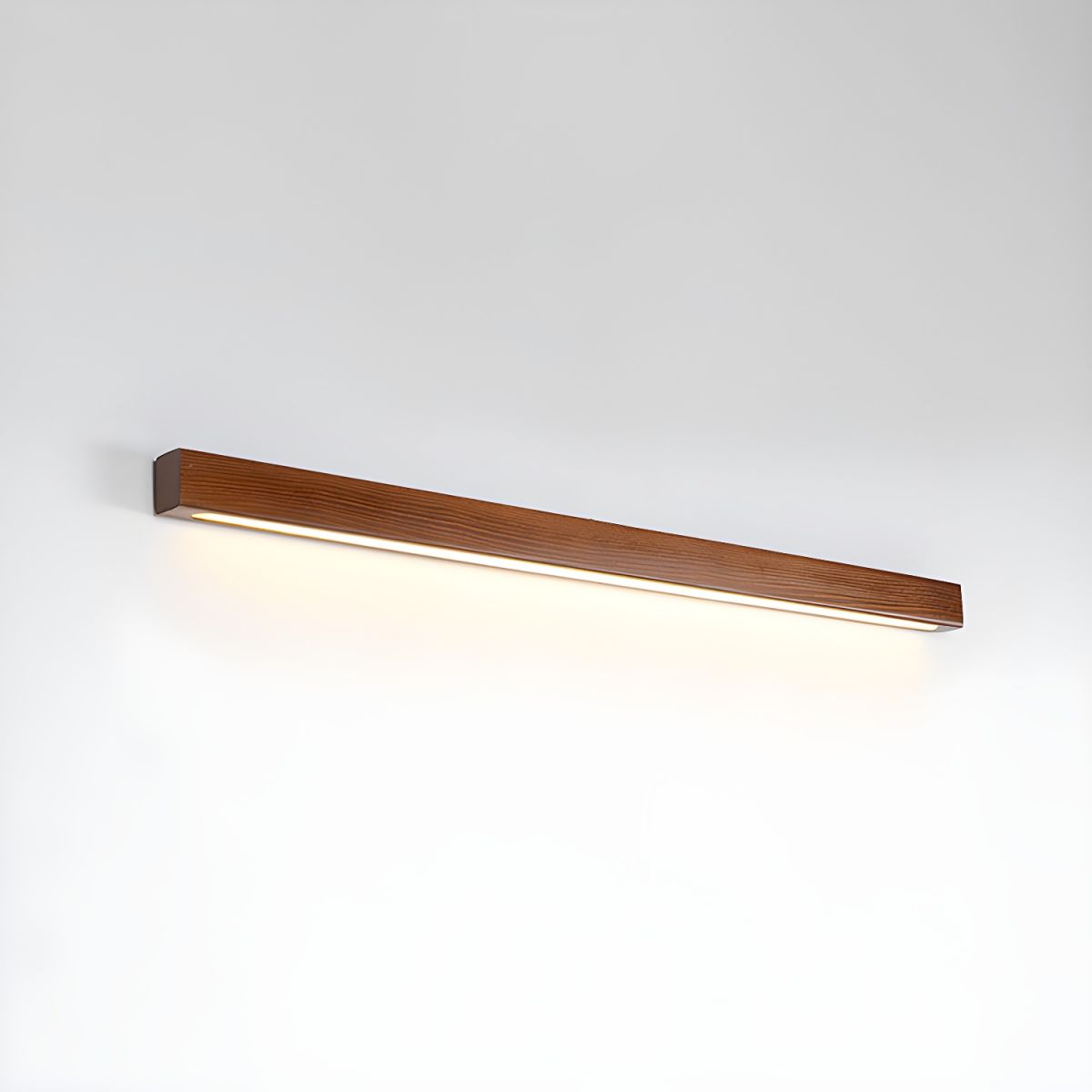 Lineaire Houten Wandlamp LED Minimalistisch 60-120cm Dennenhout Modern Sfeerlicht Woonkamer Slaapkamer | Sulvida