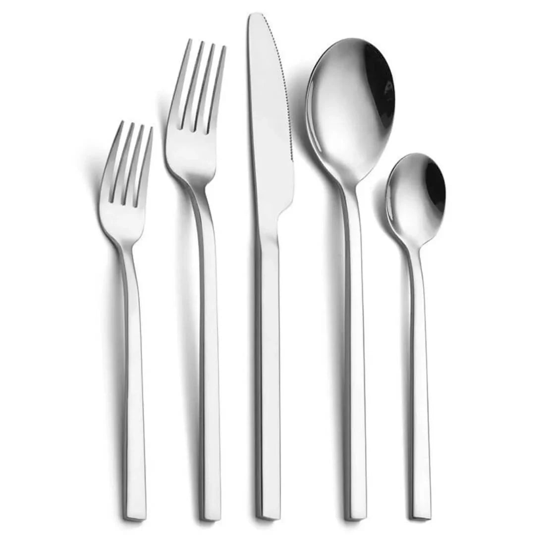 Roestvrijstalen bestekset 30-delig goud zwart zilver roségoud voor 6 personen luxe tafelbestek eettafel | Sulvida