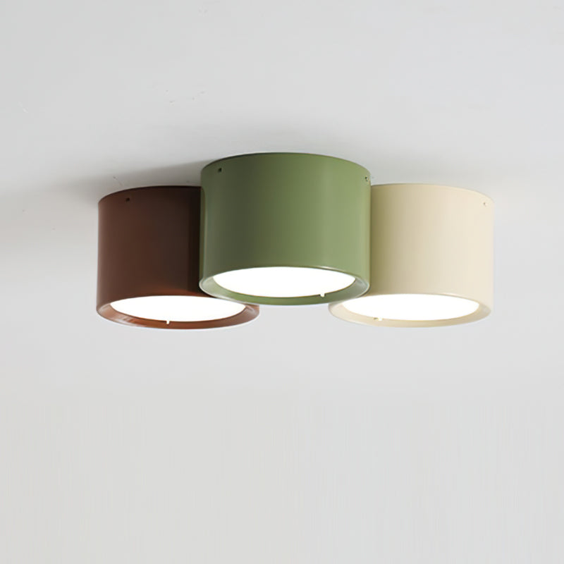 Plafondlamp Set Modern Cilindervorm Gekleurde Combinatie Warm LED Licht voor Slaapkamer Hal Kinderkamer | Sulvida