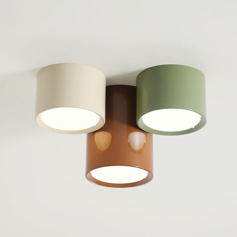 Plafondlamp Set Modern Cilindervorm Gekleurde Combinatie Warm LED Licht voor Slaapkamer Hal Kinderkamer | Sulvida