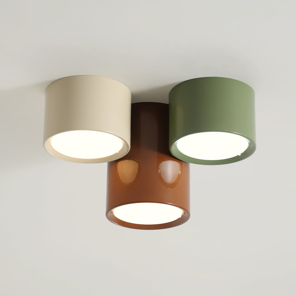 Plafondlamp Set Modern Cilindervorm Gekleurde Combinatie Warm LED Licht voor Slaapkamer Hal Kinderkamer | Sulvida