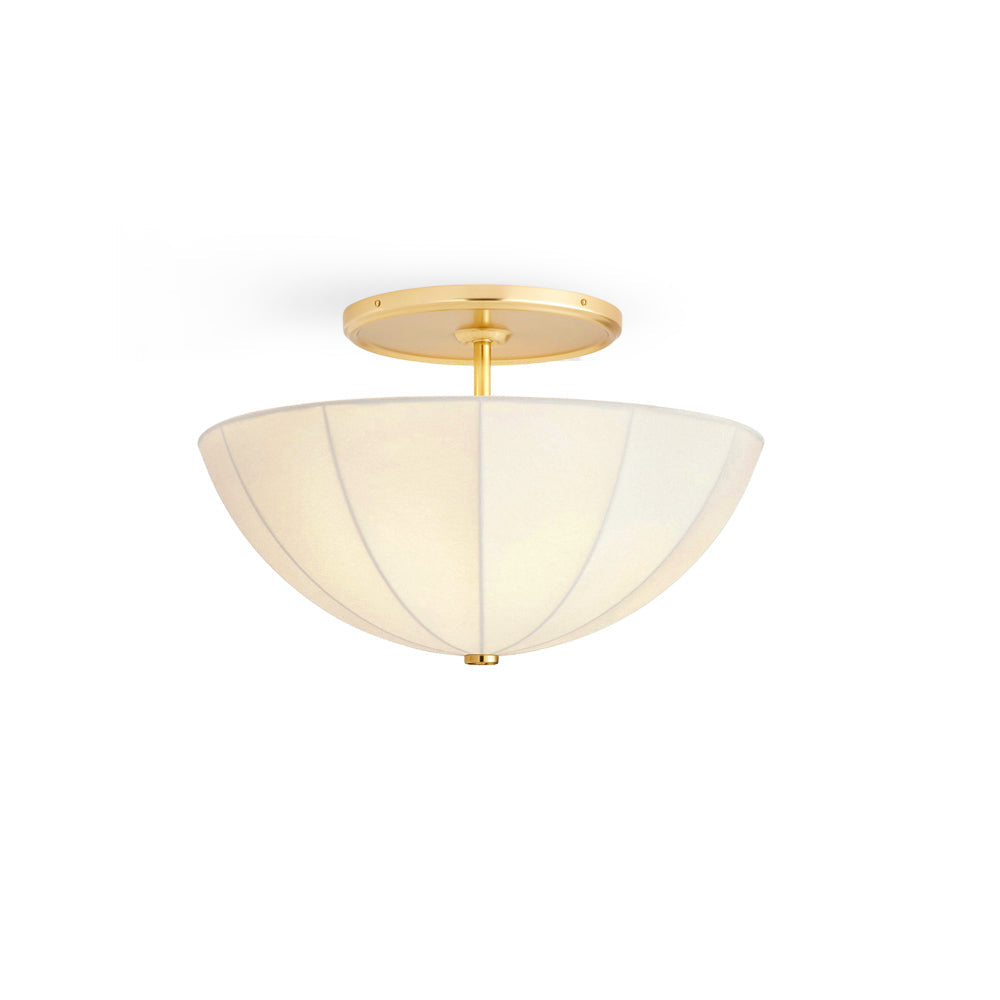 Plafondlamp Plissé Stof met Metalen Montuur Goud Zwart Wit voor Woonkamer Slaapkamer Eetkamer Design | Sulvida