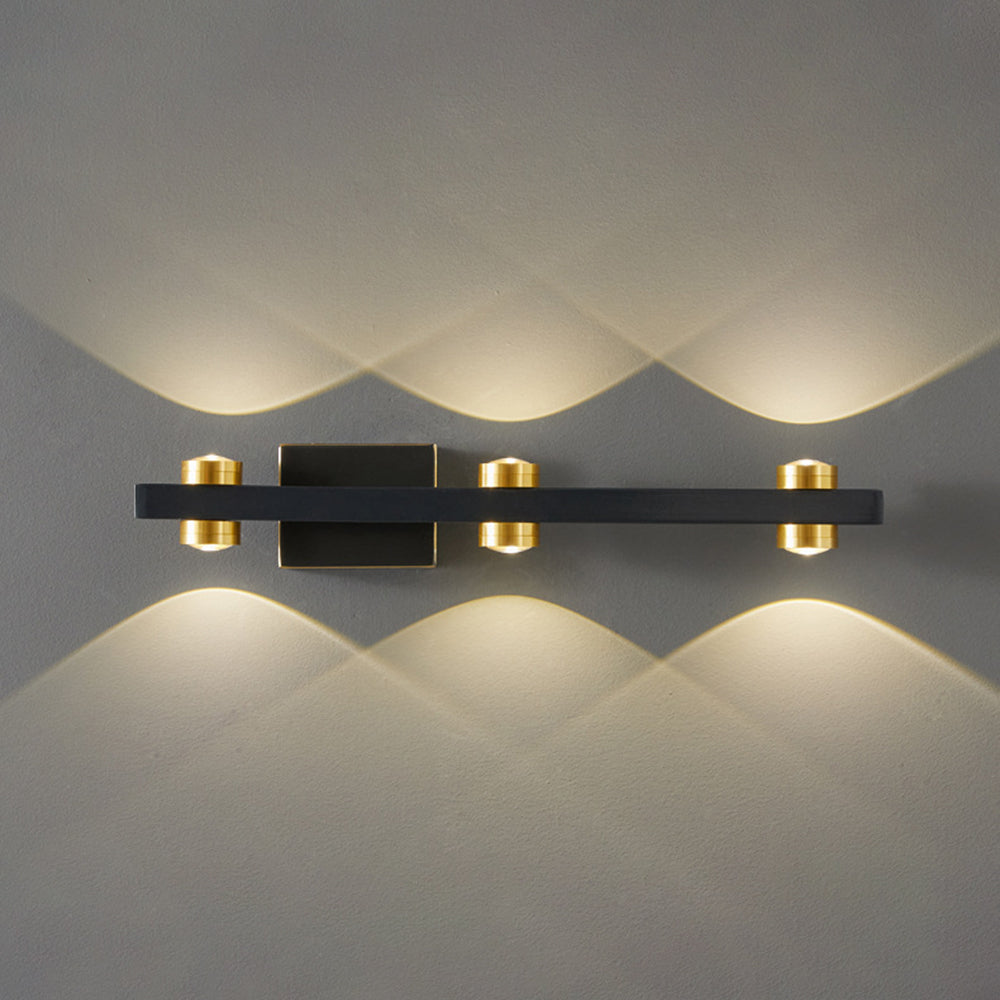 Moderne LED Wandlamp Metaal Spiegel Verlichting Zwart Goud Badkamer Slaapkamer Woonkamer 2-8 Lichtpunten | Sulvida