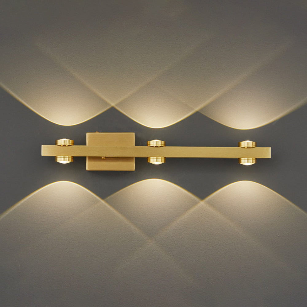 Moderne LED Wandlamp Metaal Spiegel Verlichting Zwart Goud Badkamer Slaapkamer Woonkamer 2-8 Lichtpunten | Sulvida