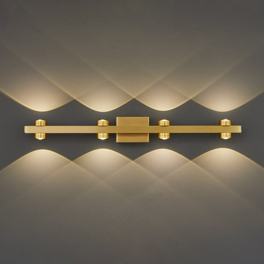 Moderne LED Wandlamp Metaal Spiegel Verlichting Zwart Goud Badkamer Slaapkamer Woonkamer 2-8 Lichtpunten | Sulvida