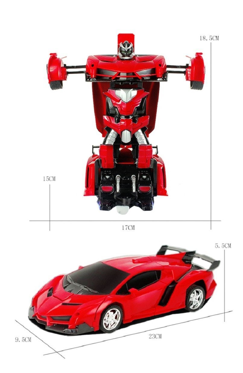 Bestuurbare Transformerende Speelgoedauto 2-in-1 met Afstandsbediening Robot Transformatie voor Kinderen Thuis | Sulvida