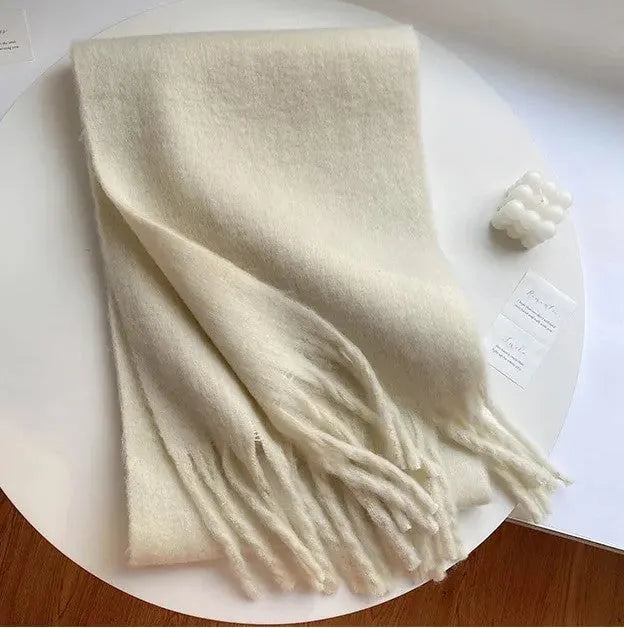 Écharpe en cachemire de 240 cm de long, douce et chaude, pour l’hiver, en plusieurs coloris, accessoire de luxe pour le cou, élégant, pour femme et homme | Sulvida