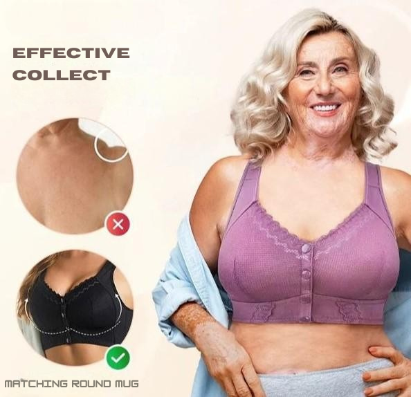 BH met Vooraansluiting Zachte Katoen Ademend Steungevend Dagelijks Comfort | Sulvida