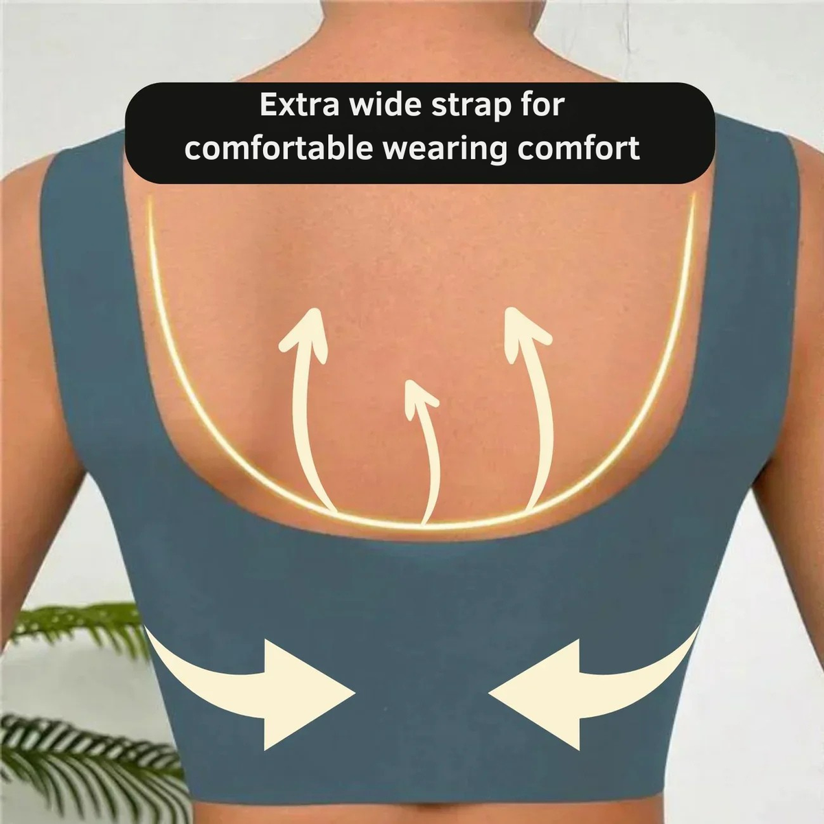 Naadloze Beugelloze BH Dames Comfort Stretch Push-Up Elastisch Draagbaar Alledaags BH's Ondersteunend | Sulvida