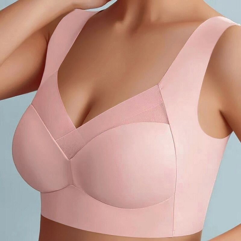 Naadloze Beugelloze BH Dames Comfort Stretch Push-Up Elastisch Draagbaar Alledaags BH's Ondersteunend | Sulvida