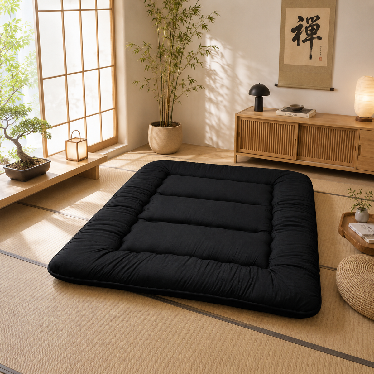 Japanse Futon Matras 10cm Dik Vouwbaar Slaapmat Tatami Bed Volwassenen Kinderen Gasten Vloer Slaapkamer | Sulvida