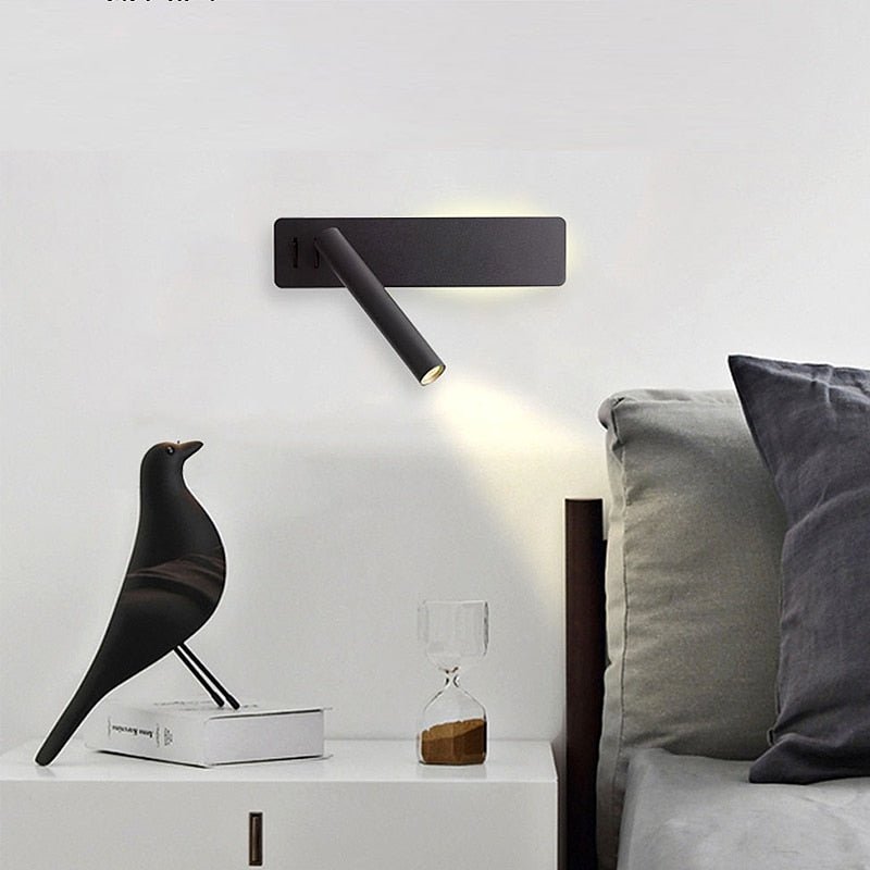 Draaibare LED-wandlamp voor lezen met warm en koud licht, 360° verstelbaar bedlampje slaapkamer woonkamer | Sulvida